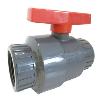 WESTLAKE PIPE & FITTINGS 2" GRAY/ORANGE COMPACT BALL VALVE PVC/EPDM SLIP x SLIP