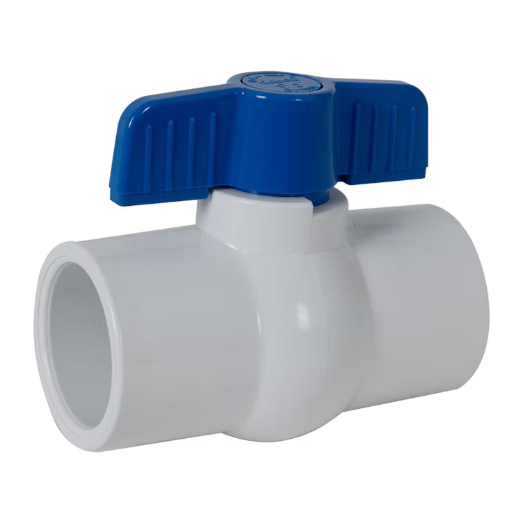 WESTLAKE PIPE & FITTINGS 2.5" WHITE COMPACT MIP VALVE PVC SLIP x SLIP