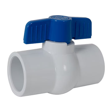 WESTLAKE PIPE & FITTINGS 2.5" WHITE COMPACT MIP VALVE PVC SLIP x SLIP