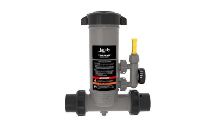 JANDY TRUCHLOR EROSION FEEDER IN LINE STANDARD 2- 2.5" CLAMP WITH CLEAR GLASS LID