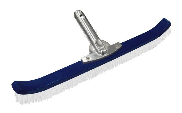 POOLSTYLE 18" POLYBRISTLE WALL BRUSH WITH ALUMINUM HANDLE