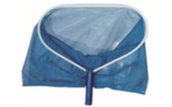 POOLSTYLE LEAF RAKE WITH ALUMINUM FRAME AND POLY NET