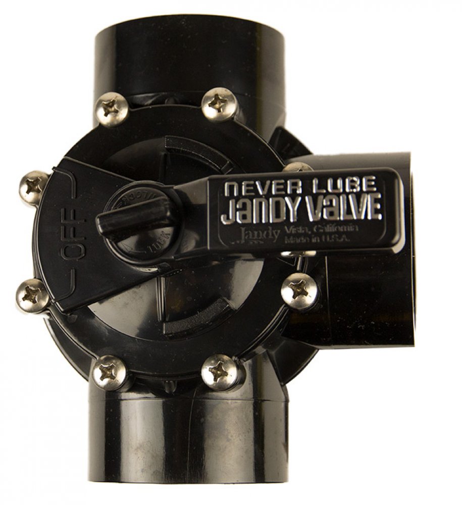 JANDY 2"-2 1/2" NEVERLUBE POSITIVE SEAL 3-PORT DIVERTER VALVE