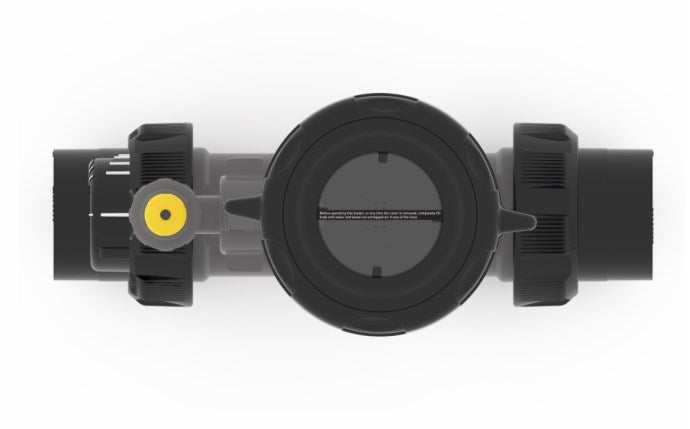 JANDY TRUCHLOR EROSION FEEDER IN LINE VARIABLE 2- 2.5" CLAMP WITH CLEAR GLASS LID