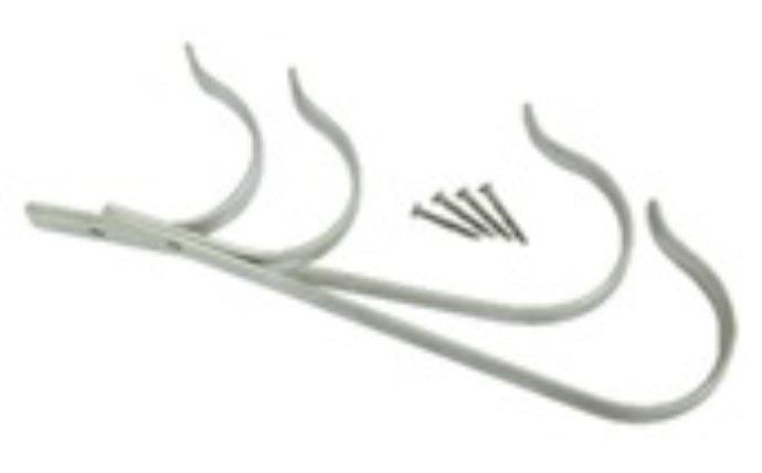 POOLSTYLE ALUMINUM POLE HANGER WITH SCREWS 2 PACK