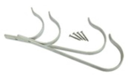 POOLSTYLE ALUMINUM POLE HANGER WITH SCREWS 2 PACK