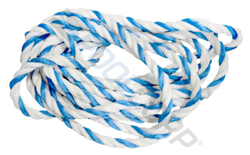 0.75" x 300' Roll Blue/White Pool Rope SOLD BY THE FOOT